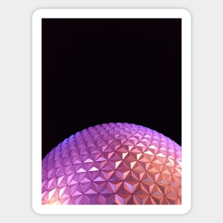 Spaceship Earth- Centered Sticker